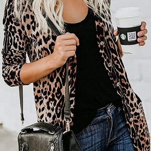 Leopard Cardigan Large